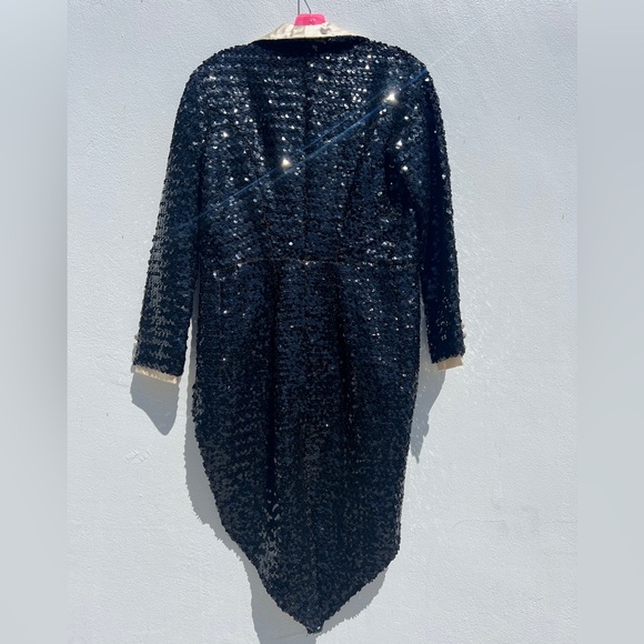 VTG Black Sequin Ringleader Jacket - Picture 2 of 13
